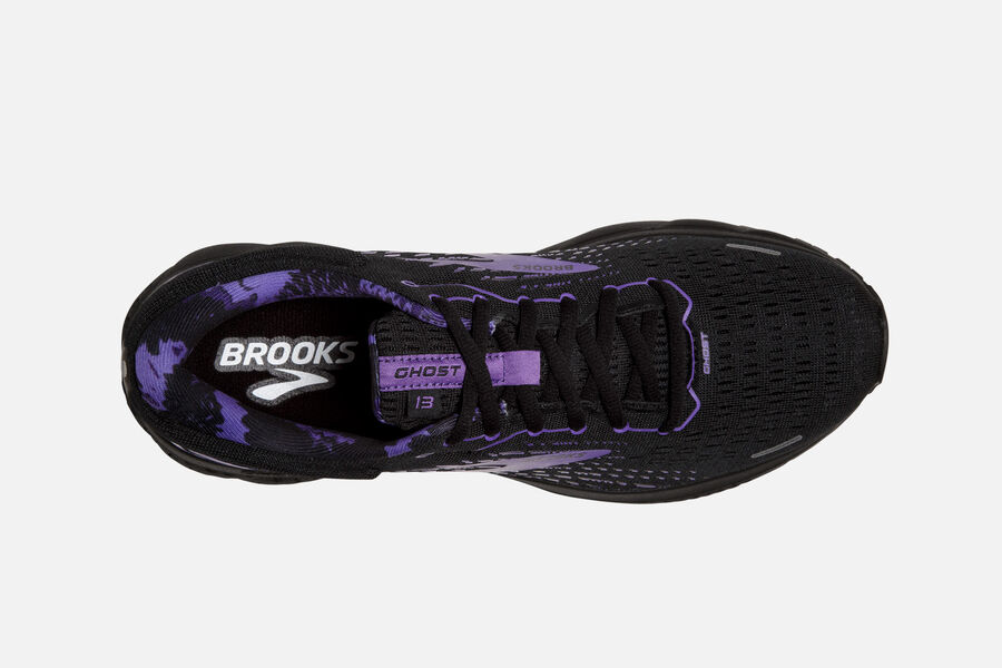 Brooks Running Shoes - Ghost 13 Road Mens - Black/Purple - LQG-587324